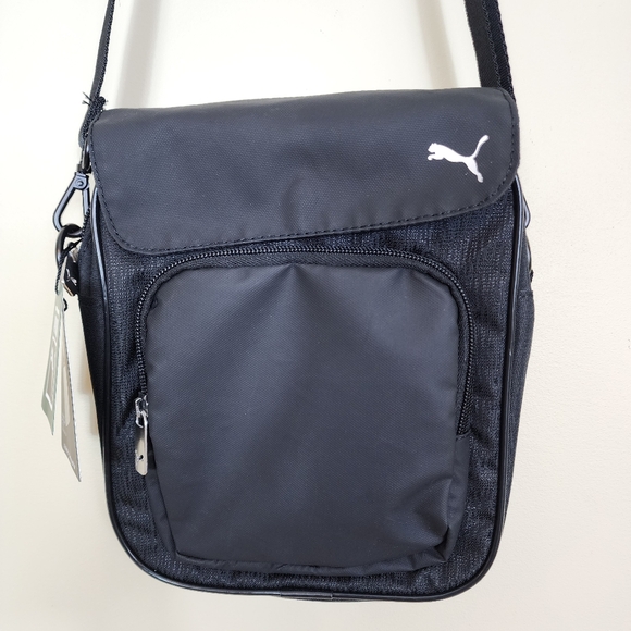 NWT Puma Journey Black Crossbody Bag Unisex Sports bag - Picture 1 of 15
